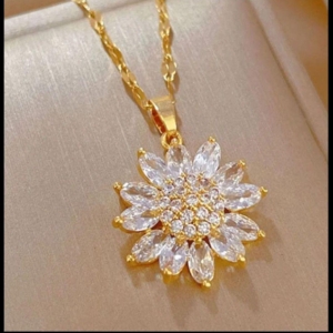 Girassol Cravejado Dourado