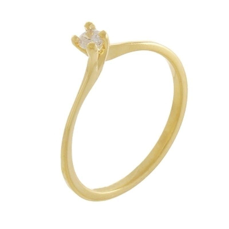 Anel solitário teste